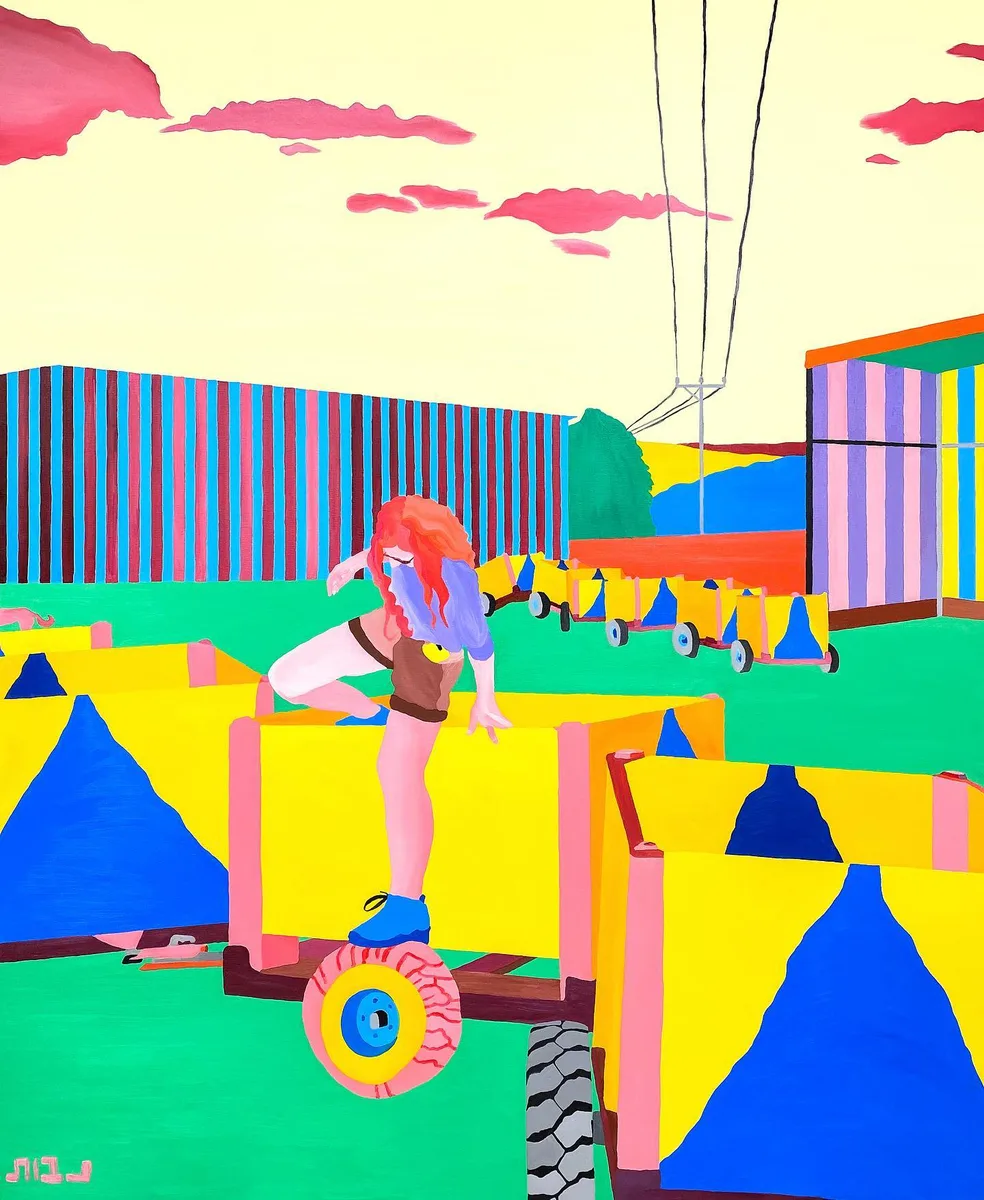 Navot Miller, Gali in kibbutz Metzer, 2021, Oil on canvas