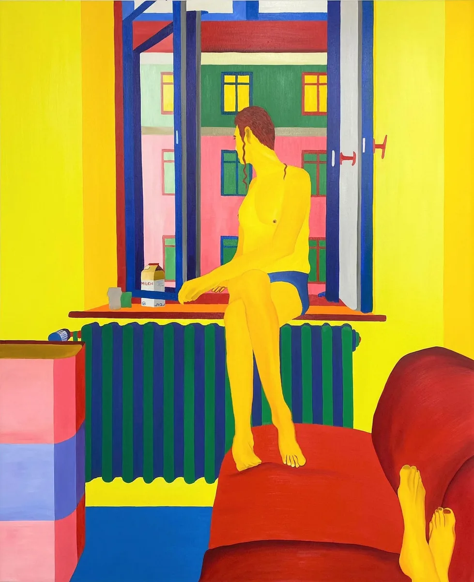 Navot Miller, Willi The 2nd With Peyes in My Room, 2022, Oil on canvas