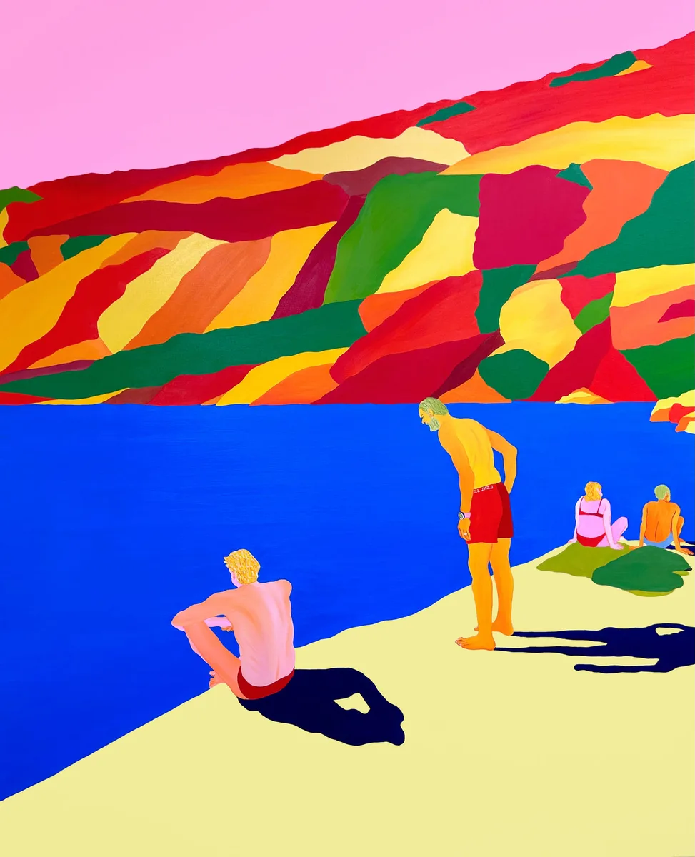 Navot Miller, Amalfi coast, 2022, Oil on canvas