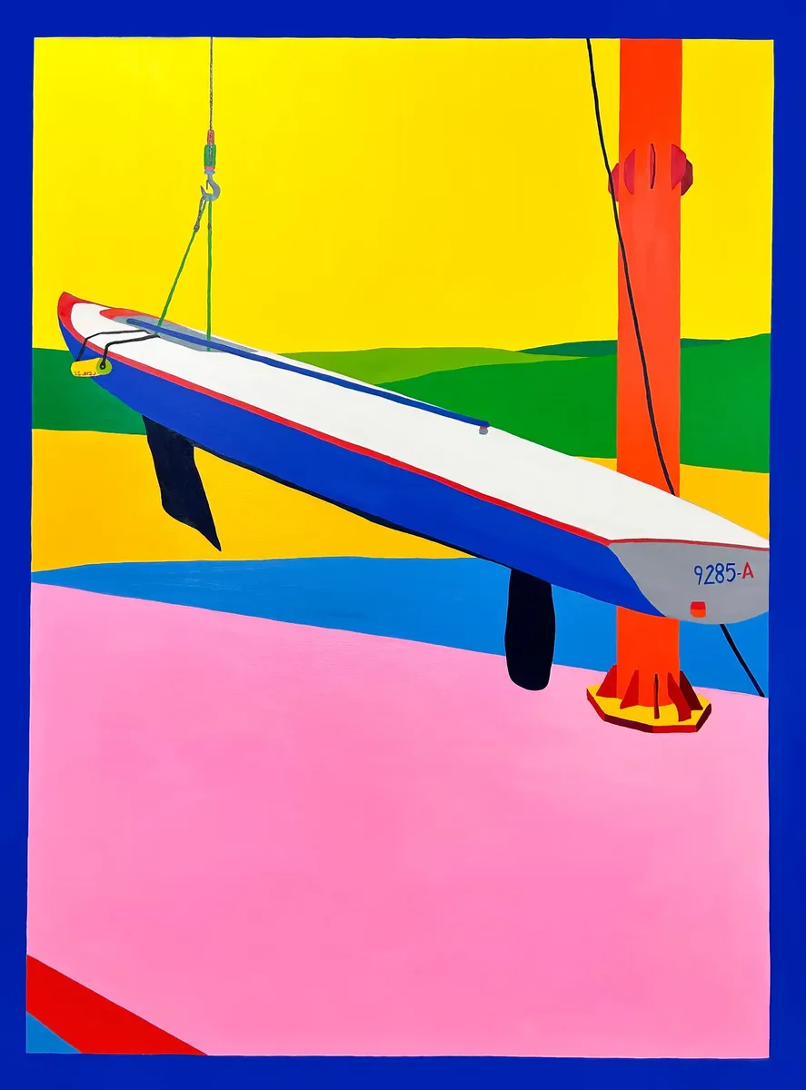 Navot Miller, Crane, 2022, Oil on canvas