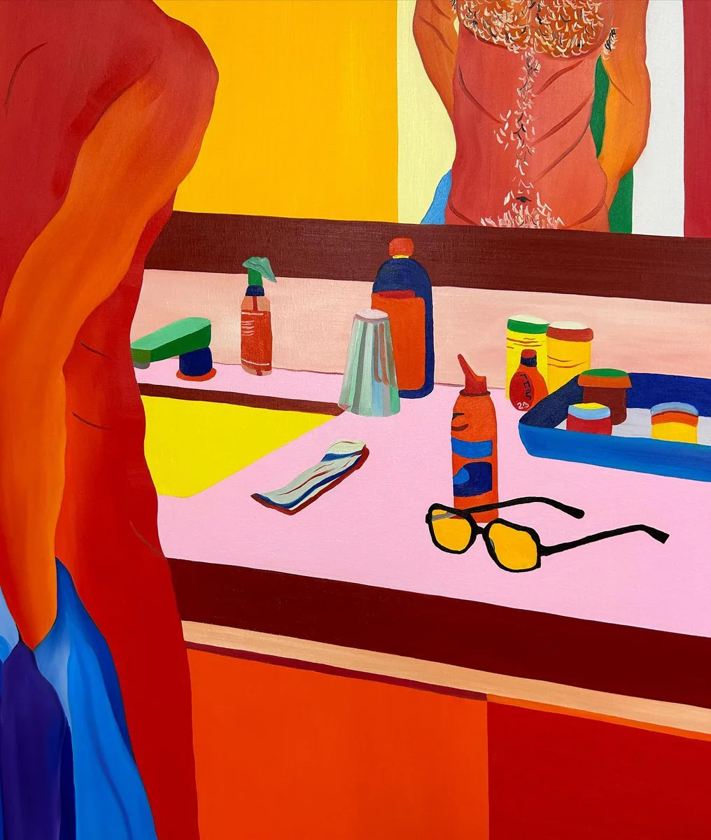 Navot Miller, Javier in the morning after, 2023, Oil on canvas