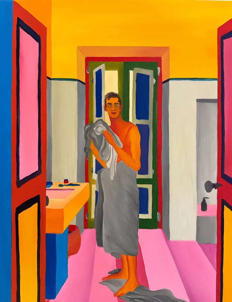 Navot Miller, Davide in Palazzo Ventidue, 2025, Oil on canvas