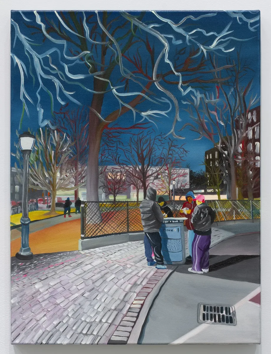 Navot Miller, Game Night, 2025, Oil on canvas