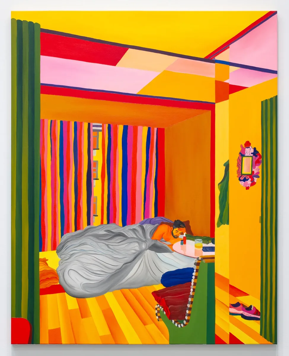 Navot Miller, Lazare in the Public Hotel, 2025, Oil on canvas