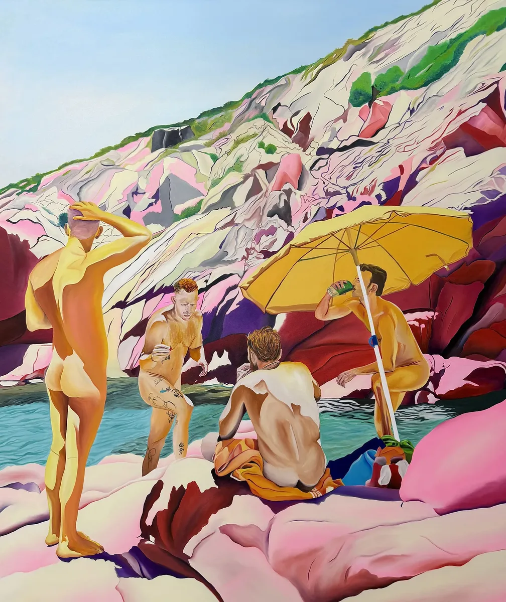 Navot Miller, Plage de l’Amour, 2026, Oil on linen