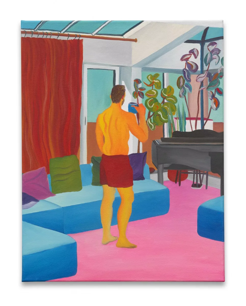 Navot Miller, Jake in the Penthouse in UWS, 2025, Oil on canvas