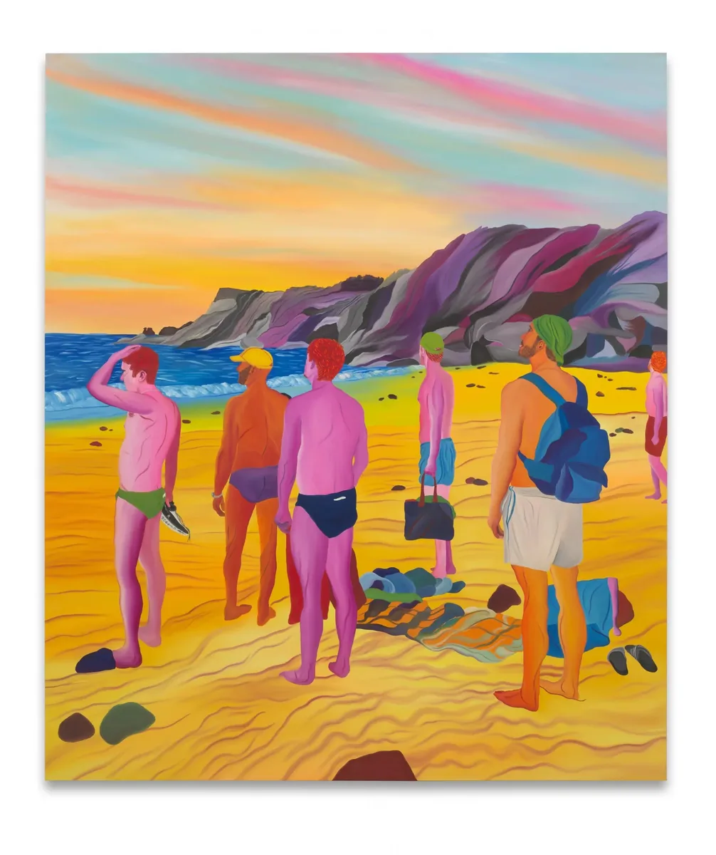 Navot Miller, Mermejita Sunset (Mat, James, Kevin, John & Elliot), 2025, Oil on linen